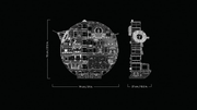 Death Star – mått 70 x 79 x 27 cm